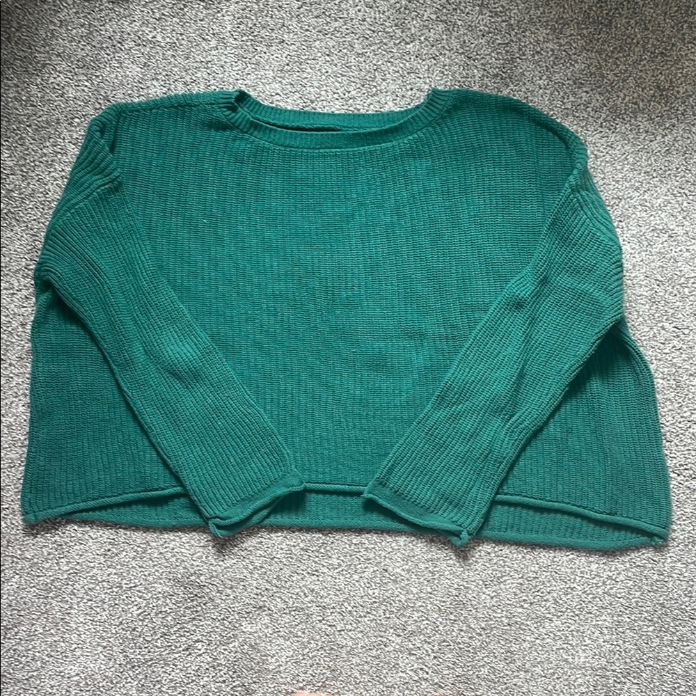 SO Teal Knit Pullover